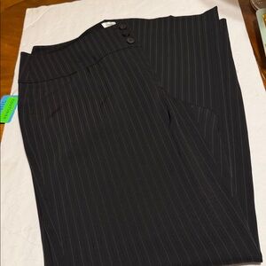 Armani Colleczion Black Striped Pants